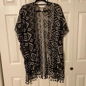 Black and White Kimono